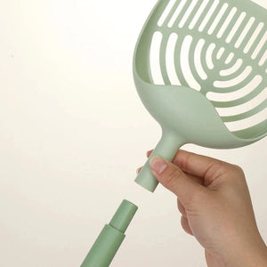 Planet Gates Green Detachable Cat Litter Scoop Deep Shovel Plastic Durable Long Handle Sifter Pooper Scooper Cats Sand Cleaning Products