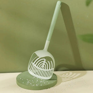 Planet Gates Green Detachable Cat Litter Scoop Deep Shovel Plastic Durable Long Handle Sifter Pooper Scooper Cats Sand Cleaning Products