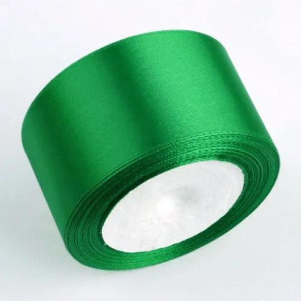 Planet Gates Green / Diameter 40mm 1 Roll, 22meters 4cm Silk Satin Ribbons Crafts Bow Handmade Gift Wrap Party Wedding Christmas Decorations, Ribbons For Bouquets, Craft Supplies, Fabric, Handmade Wedding Bouquets Material, Gift Packaging Materials,