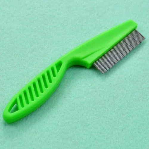 Planet Gates green Dog comb Cat dog pet stainless steel comfortable flea comb Home pet animal care protection flea comb
