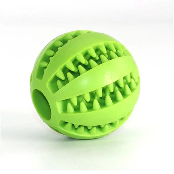 Planet Gates Green Dog Food Ball Pet Dog Toy Interactive Rubber Balls for Small Large Dogs Puppy Cat Chewing Toys Pet Tooth Cleaning
