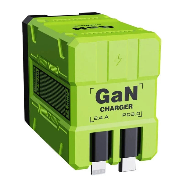 Planet Gates Green-EU Plug Total 20W USB C Charger GaN Fast Charging Wall Charger For iPhone Samsung Xiaomi Quick Charge EU/US Plug Phone Charger Adapter