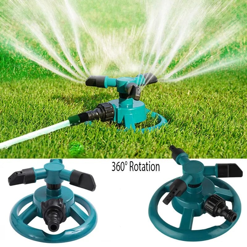 Planet Gates Green(EU) Sprinkler Nozzle 360 Degree Automatic Rotating Water Spray Garden Lawn Automatic Sprinkler Garden Watering Irrigation Supplies