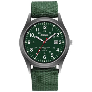 Planet Gates Green Fashion Mens Watches Luminous Hands Clock Luxury Military Sports Calendar Quartz Wristwatch Men Casual Nylon Watch Reloj Hombre