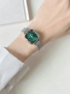 Planet Gates green Fashion Women Small Dial Quartz Mesh Strap Watch