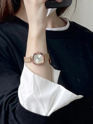 Planet Gates green Fashion Women Small Dial Quartz Mesh Strap Watch