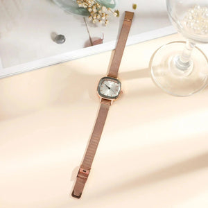 Planet Gates green Fashion Women Small Dial Quartz Mesh Strap Watch