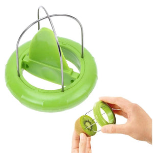 Planet Gates Green Fast Fruit Kiwi Cutter Peeler Slicer Kitchen Gadgets Stainless Steel Kiwi Peeling Tools Kitchen Fruit Salad Kitchen Accessories