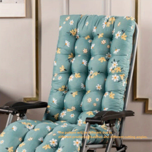 Planet Gates Green Flower / 120*48CM 1pc Sun Lounger Cushion High-Backed Cushion Sunbed Garden Recliner Replacement Anti Slip Pad Yard Patio Home Decor