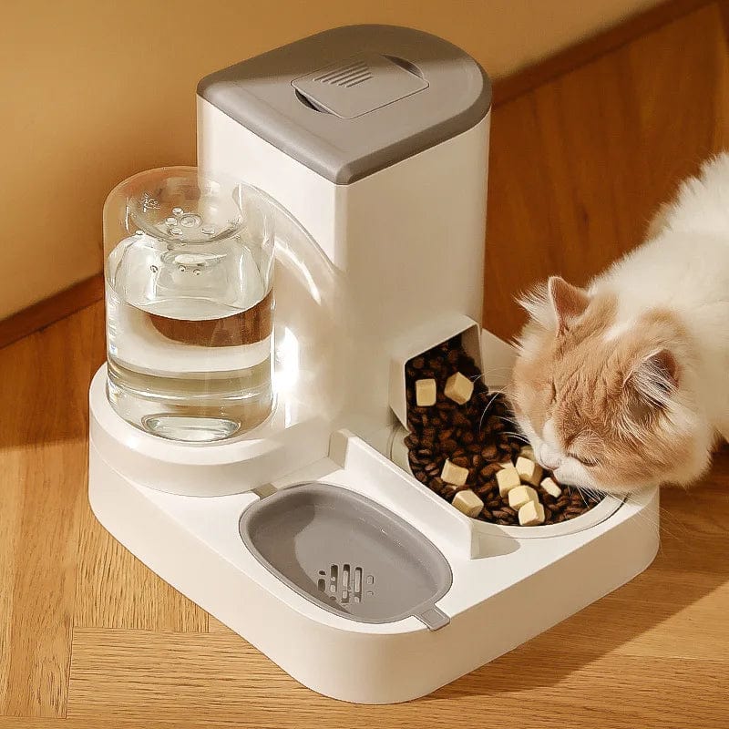 Planet Gates Green foundation / Water feeder Automatic Cat Feeding and Water Feeding Device, Dog Bowl, Cat Basin, 2-in-1 Water Dispenser, Cat Bowl, Pet Supplies
