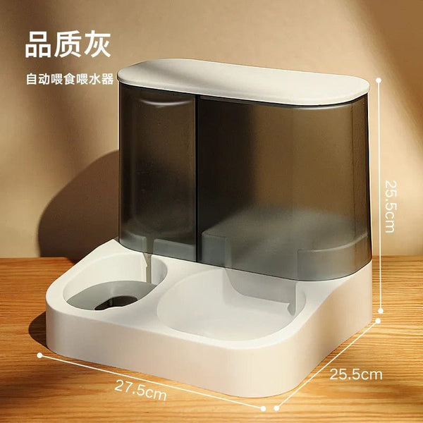 Planet Gates Green foundation / Water feeder Automatic Cat Feeding and Water Feeding Device, Dog Bowl, Cat Basin, 2-in-1 Water Dispenser, Cat Bowl, Pet Supplies