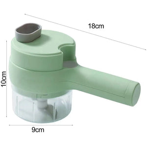 Planet Gates Green Garlic Grinder With Handle Electric Meat Mincer Garlic Chopper Chili Ginger Fruit Vegetable Onion Cutter  Kitchen Cooking Gadget