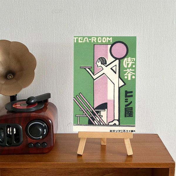 Planet Gates green Japanese Ins Abstract Artistic Cartoon Postcards Cute Decorative Background Photo Props funny Kawaii Message Card 10 Sheets