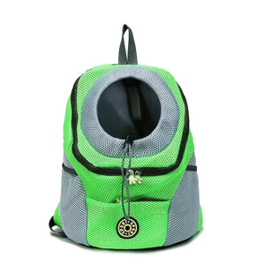 Planet Gates Green / L for 6-10 Kg Pet Dog Travel Backpack Portable Outdoor Breathable Mesh Cat Puppy Double Shoulder Carrier Bag for Small Large Dogs Pet Supplies