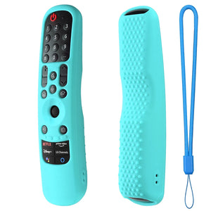 Planet Gates Green Lanyard AN-MR21GA Silicone Case For AN-MR21GC AN-MR21N Magic Remote Control Protective Soft Cover Shockproof For OLED TV Remote