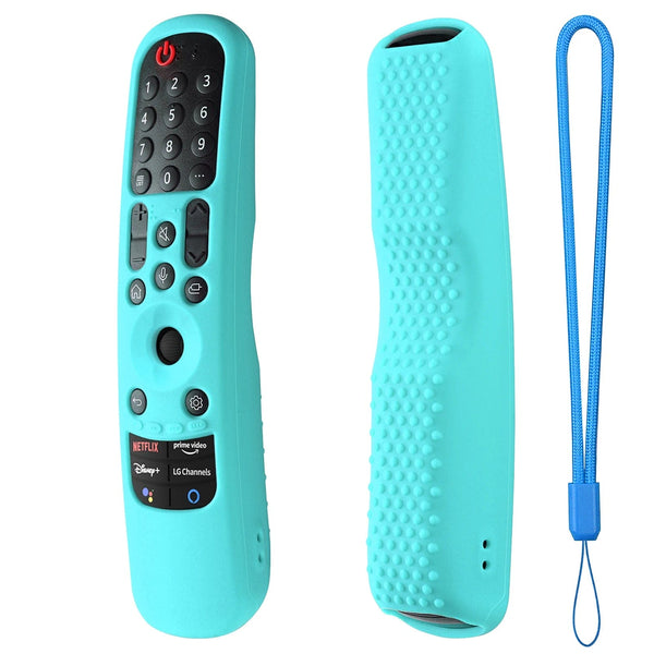 Planet Gates Green Lanyard AN-MR21GA Silicone Case For AN-MR21GC AN-MR21N Magic Remote Control Protective Soft Cover Shockproof For OLED TV Remote