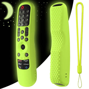 Planet Gates Green Lanyard AN-MR21GA Silicone Case For AN-MR21GC AN-MR21N Magic Remote Control Protective Soft Cover Shockproof For OLED TV Remote