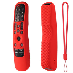 Planet Gates Green Lanyard AN-MR21GA Silicone Case For AN-MR21GC AN-MR21N Magic Remote Control Protective Soft Cover Shockproof For OLED TV Remote