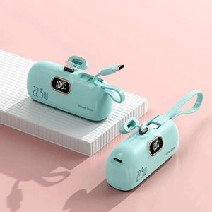 Planet Gates Green Lightning Head / 30000mAh Oneplus Portable 30000mAh Power Bank Capsule Mobile Power Supply Emergency Mini External Battery Fast Charging For iPhone Xiaomi