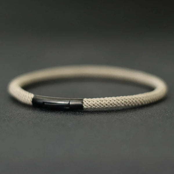 Planet Gates Green / M 19.5cm 7.7Inch 2024 New Minimalist Rope Bracelet Unisex Stainless Steel Snap Fastener Lucky Red Thread Braslet Gift For Lovers Pulsera Macrame