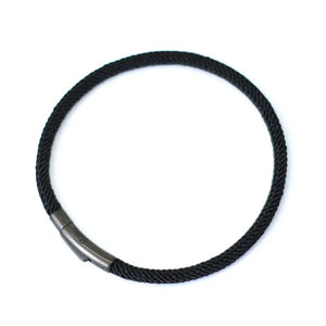 Planet Gates Green / M 19.5cm 7.7Inch 2024 New Minimalist Rope Bracelet Unisex Stainless Steel Snap Fastener Lucky Red Thread Braslet Gift For Lovers Pulsera Macrame