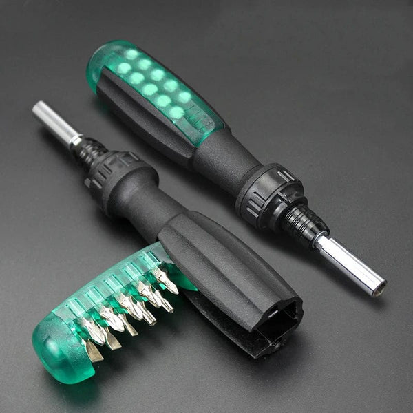 Planet Gates green Magnetic Screwdriver Set Bit Hand Tools Hex Torx Screw Driver Car Appliances Funiture Repair Kit Multi-function Tool Accessories