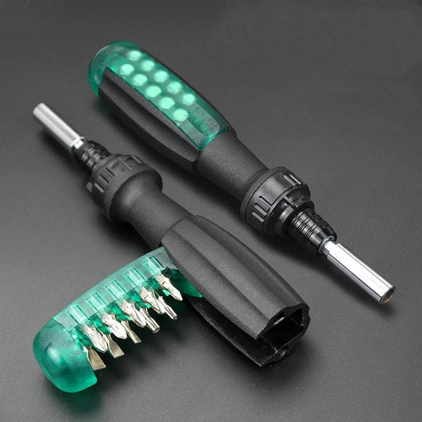 Planet Gates green Magnetic Screwdriver Set Bit Hand Tools Hex Torx Screw Driver Car Appliances Funiture Repair Kit Multi-function Tool Accessories