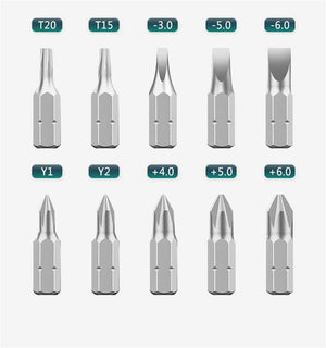 Planet Gates green Magnetic Screwdriver Set Bit Hand Tools Hex Torx Screw Driver Car Appliances Funiture Repair Kit Multi-function Tool Accessories
