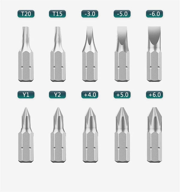 Planet Gates green Magnetic Screwdriver Set Bit Hand Tools Hex Torx Screw Driver Car Appliances Funiture Repair Kit Multi-function Tool Accessories