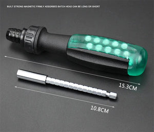 Planet Gates green Magnetic Screwdriver Set Bit Hand Tools Hex Torx Screw Driver Car Appliances Funiture Repair Kit Multi-function Tool Accessories