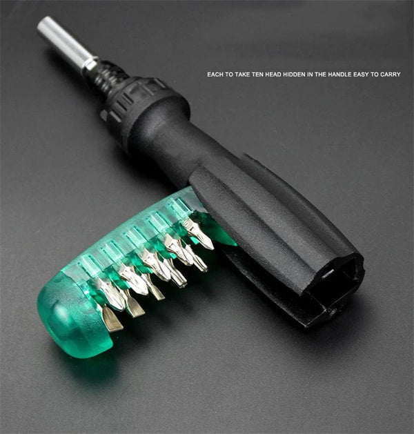 Planet Gates green Magnetic Screwdriver Set Bit Hand Tools Hex Torx Screw Driver Car Appliances Funiture Repair Kit Multi-function Tool Accessories