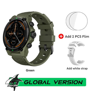 Planet Gates Green / Mexico [World Premiere]Blackshark GS3 Smart Watch Global Version 1.43"AMOLED Display 5ATM 21 Day Battery Life GPS Satellite Positioning