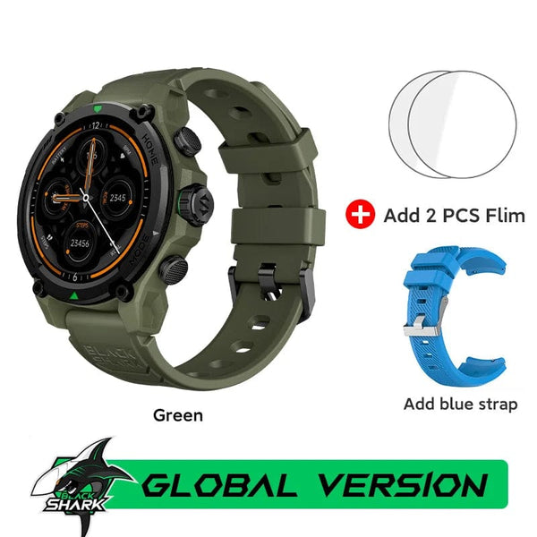 Planet Gates Green / Mexico [World Premiere]Blackshark GS3 Smart Watch Global Version 1.43"AMOLED Display 5ATM 21 Day Battery Life GPS Satellite Positioning