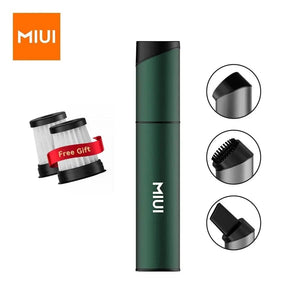 Planet Gates Green MIUI Mini Portable Vacuum Cleaner Cordless Handheld Vacuum with 3 Suction Heads Easy to Clean for Desktop Keyboard Car USB