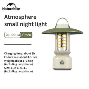 Planet Gates Green Naturehike Camping Ambient Mini Light Portable Ipx4 Waterproof Backpack Lighting Hanging Tent Lamp Outdoor Hiking Travel Lantern
