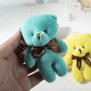 Planet Gates green New Color Teddy Bear Dolls 12cm Soft Stuffed Animals Bear Plush Toy Pendent Cute Cute Girl Keychain Wedding Children Party Gifts