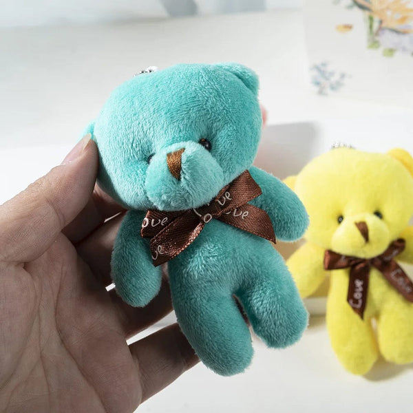 Planet Gates green New Color Teddy Bear Dolls 12cm Soft Stuffed Animals Bear Plush Toy Pendent Cute Cute Girl Keychain Wedding Children Party Gifts