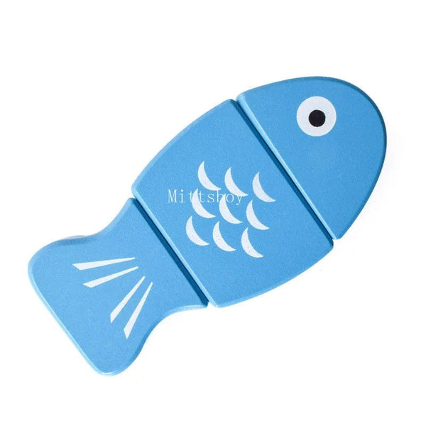Planet Gates green New Montessori Simulation Animal Magnetic Play House Fish Shrimp Crab Shell Seasoning Sashimi Baking Toy Wooden Educational Toys