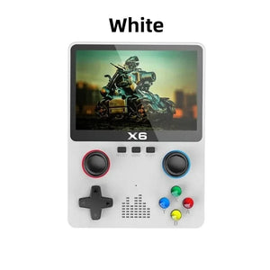 Planet Gates Green NEW X6 Game Console Retro Video Game Console 3.5'' IPS Screen Portable Handheld Game Player Classic Games Children Gifts