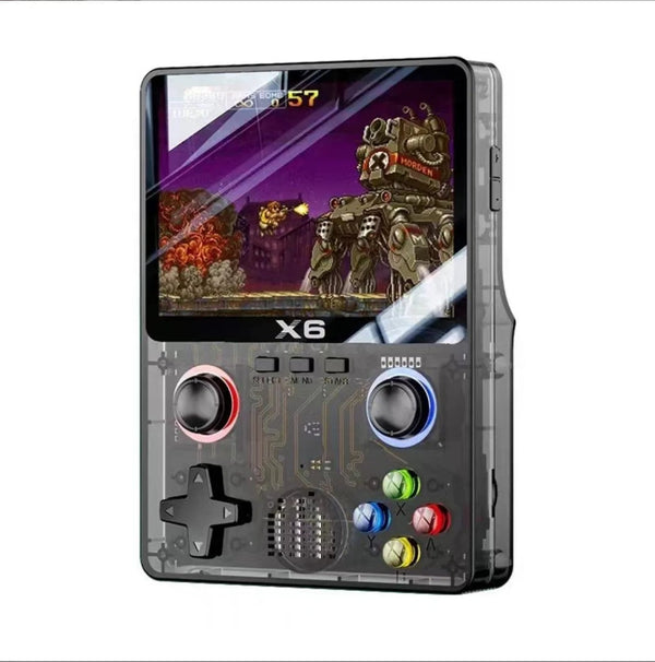 Planet Gates Green NEW X6 Game Console Retro Video Game Console 3.5'' IPS Screen Portable Handheld Game Player Classic Games Children Gifts