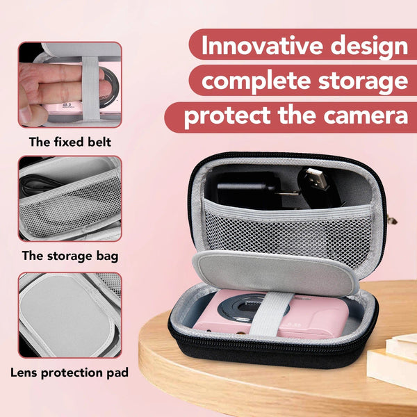 Planet Gates Green No Card HD 1080P 2.4 inch digital Camera Rechargeable Cameras with 16x Zoom Compact Camera 44MP Cameras for kids Beginner Camera