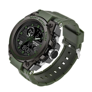Planet Gates green / No SANDA G Style Men Digital Watch Date Military Sports Watches Waterproof Electronic Wristwatch Mens Clock Orologio da uomo 739