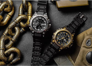 Planet Gates green / No SANDA G Style Men Digital Watch Date Military Sports Watches Waterproof Electronic Wristwatch Mens Clock Orologio da uomo 739