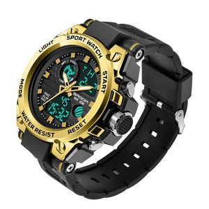 Planet Gates green / No SANDA G Style Men Digital Watch Date Military Sports Watches Waterproof Electronic Wristwatch Mens Clock Orologio da uomo 739