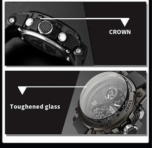 Planet Gates green / No SANDA G Style Men Digital Watch Date Military Sports Watches Waterproof Electronic Wristwatch Mens Clock Orologio da uomo 739