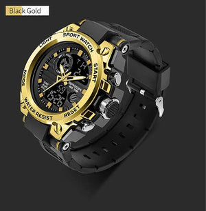 Planet Gates green / No SANDA G Style Men Digital Watch Date Military Sports Watches Waterproof Electronic Wristwatch Mens Clock Orologio da uomo 739