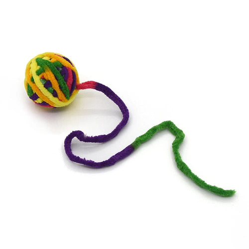 Planet Gates Green orange Funny Cat Toys Colorful Yarn Balls With Bell Sounding Interactive Chewing Toys For Kittens Stuffed chase Toys Ball pet Supplies