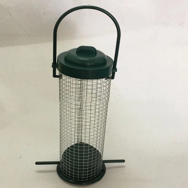 Planet Gates green Outdoor Mesh Bird Feeder Hanging Hook Dark Green Food Dispenser Multiple Hole Outdoor Garden Balcony Porch Pet Supply Accessory