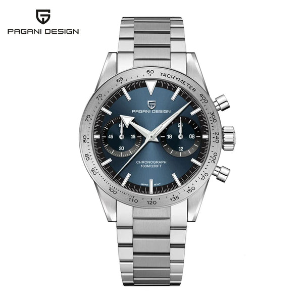 Planet Gates Green PAGANI DESIGN 2023 Mens watches Moon Quartz  Watch men speed Sport waterproof Chronograph AR Sapphire VK64 Steel Retro Luminous