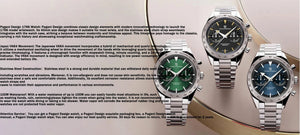 Planet Gates Green PAGANI DESIGN 2023 Mens watches Moon Quartz  Watch men speed Sport waterproof Chronograph AR Sapphire VK64 Steel Retro Luminous
